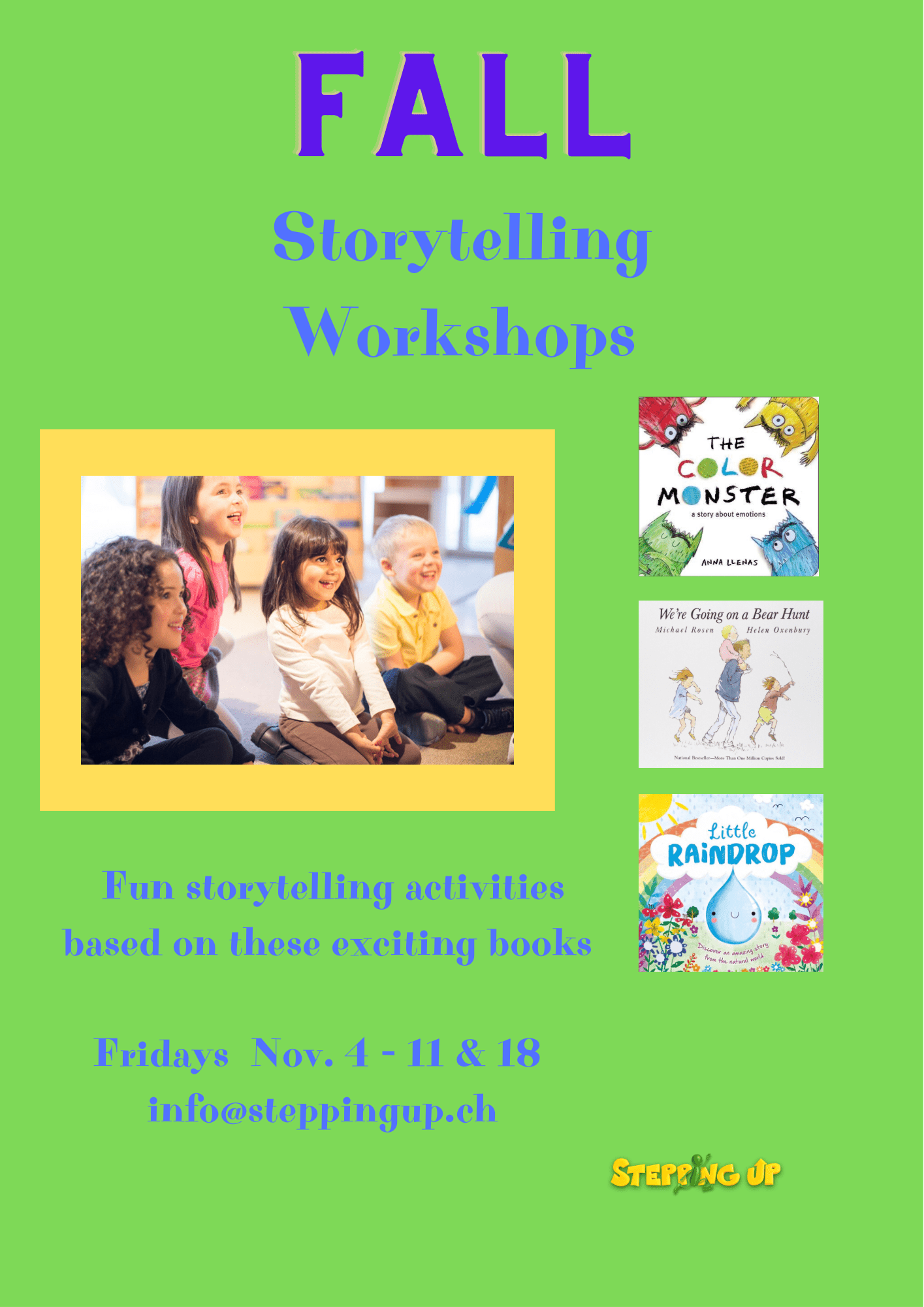 Fall Storytelling Workshop Stepping Up